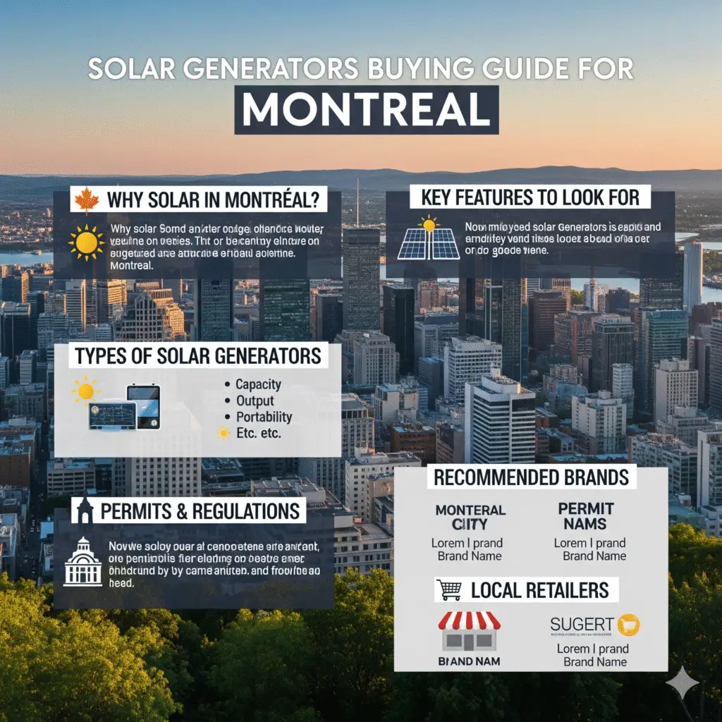 Solar Generators Buying Guide for Montreal – Prices, Picks, and Tips (2025)