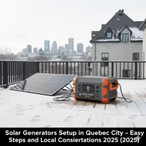 Solar Generators Setup in Quebec City – Easy Steps and Local Considerations (2025)