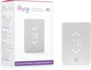 Upgrade to Mysa Smart Thermostat for 240V Electric In-Floor Heating – Easy Install, No Subscription, HomeKit & Alexa Compatible in Canada