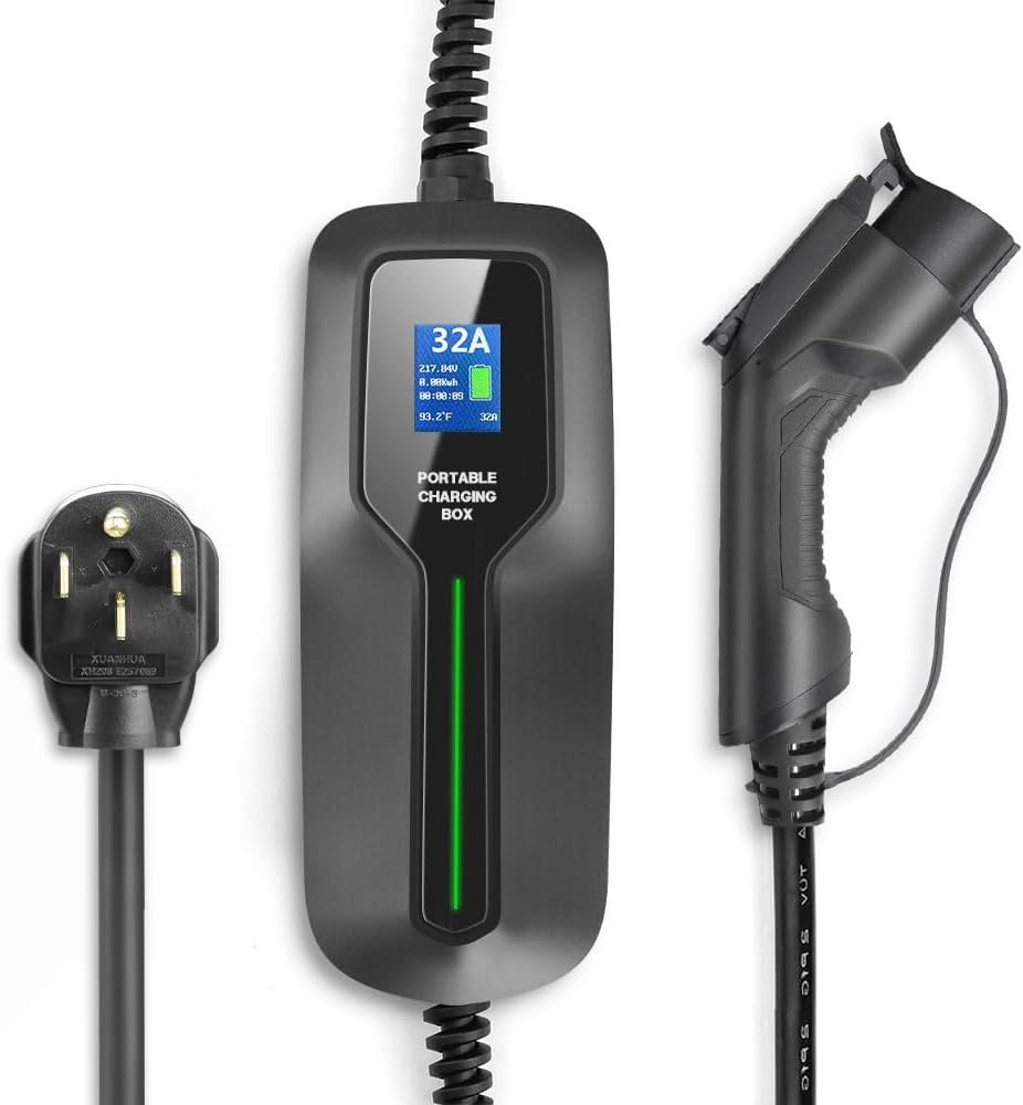 Versatile Level 2 EV Charger with 32 Amp Power, 20ft…