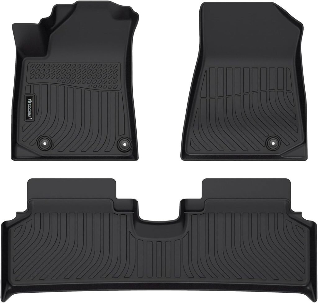 Shop Findway Custom All-Weather TPE Rubber Car Floor Mats for Kia NIRO EV 2023-2026 in Canada – Black, 1st & 2nd Row Coverage Shop Findway Custom All-Weather TPE Rubber Car Floor Mats for Kia NIRO EV 2023-2026 in Canada – Black, 1st & 2nd Row Coverage