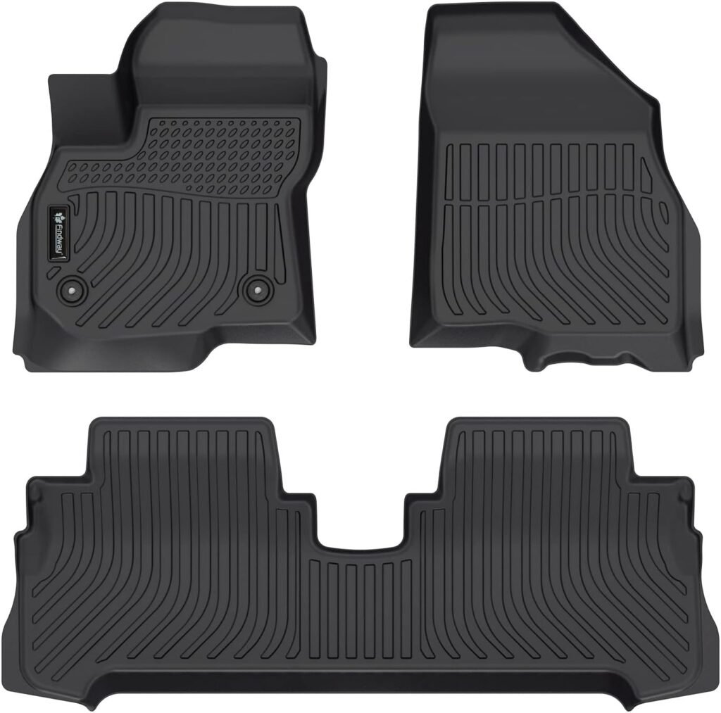 Findway All-Weather TPE Floor Mats for Chevrolet Bolt EV 2017-2023 – Perfect Fit for 1st & 2nd Row in Canada