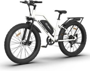 Explore Canada with Aostirmotor 1000W Fat Tire E-Bike: 26-Inch, 28MPH, 48V Battery, Shimano 7-Speed