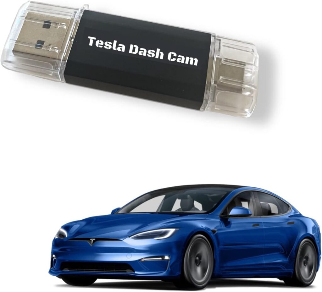 128 GB Dual-Sided USB-C Dashcam Flash Drive for Tesla Sentry Mode in Canada