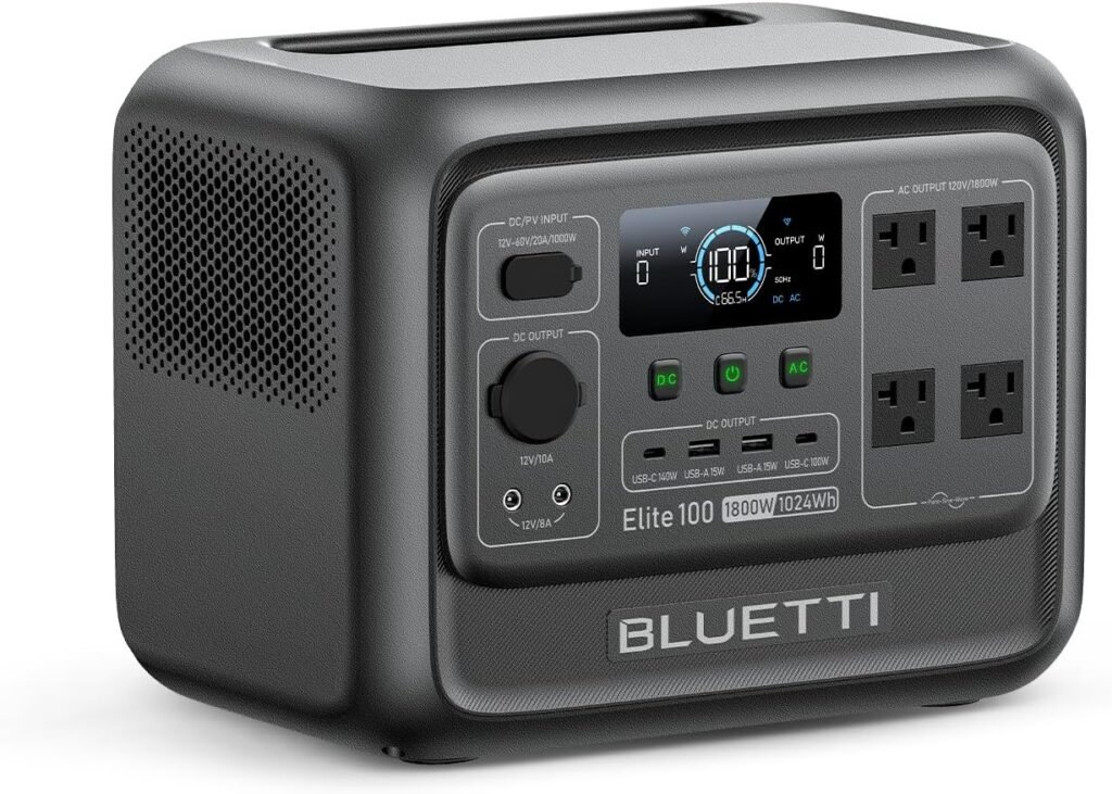 BLUETTI Elite 100 V2: Compact 1024Wh Solar Power Station for Canadians (2025)