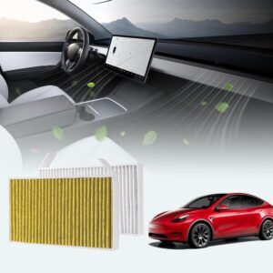 Long-Lasting BASENOR Cabin Air Filter for Tesla Model Y & 3 (2020-2026) with Activated Carbon – OEM Replacement