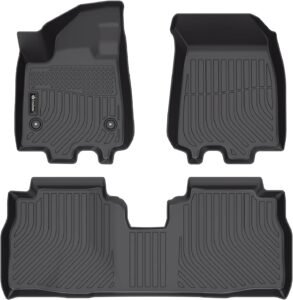 Findway All-Weather TPE Rubber Floor Mats for Chevrolet Equinox EV 2024-2026 – Perfect Fit for 1st & 2nd Row in Canada