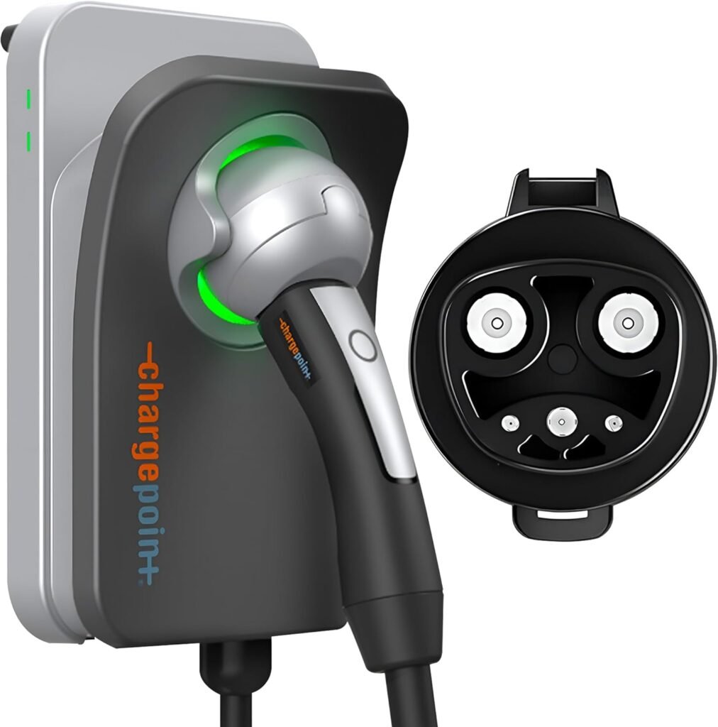 Fast Charge Your Tesla in Canada: ChargePoint HomeFlex Level 2 EV Charger, NACS Hardwired Station Fast Charge Your Tesla in Canada: ChargePoint HomeFlex Level 2 EV Charger, NACS Hardwired Station