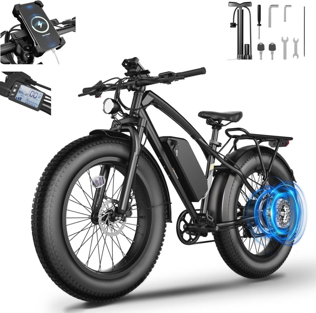 Discover Canada’s Skeri Dual Motor E-Bike: 2000W Power, 80-Mile Range, All-Terrain Fat Tires