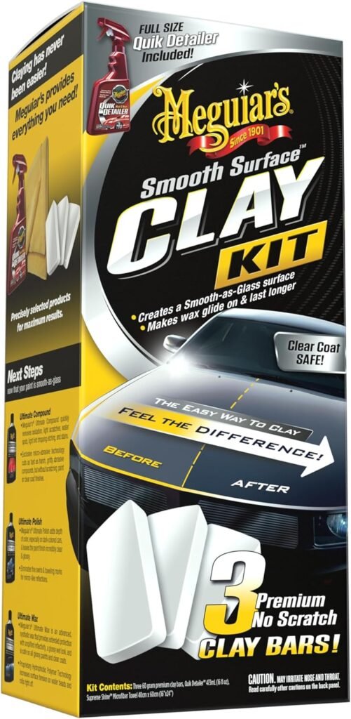 Achieve a Smooth as Glass Finish with Meguiar’s G191700 Clay Kit – Safe & Easy Car Claying for Canadians