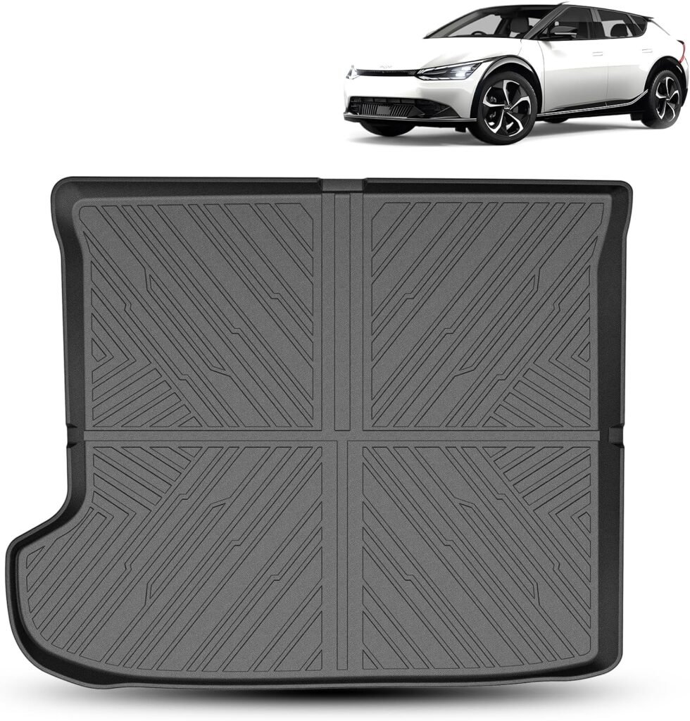 FIILINES Waterproof Trunk Mat for Kia EV6 (2022-2024) – All-Weather Cargo Liner & Accessories for Canadians (Excludes EV6 GT & 2025 Models) FIILINES Waterproof Trunk Mat for Kia EV6 (2022-2024) – All-Weather Cargo Liner & Accessories for Canadians (Excludes EV6 GT & 2025 Models)