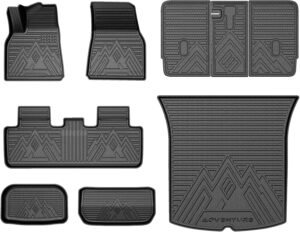 Canada’s Best All-Weather Tesla Model Y Floor Mats (2020-2025), Waterproof & Anti-Slip – 9PCS