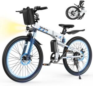 Discover VARUN Folding Electric Bikes: 7 & 21-Speed Options, 50-Mile Range, Dual Disc Brakes for Canadians