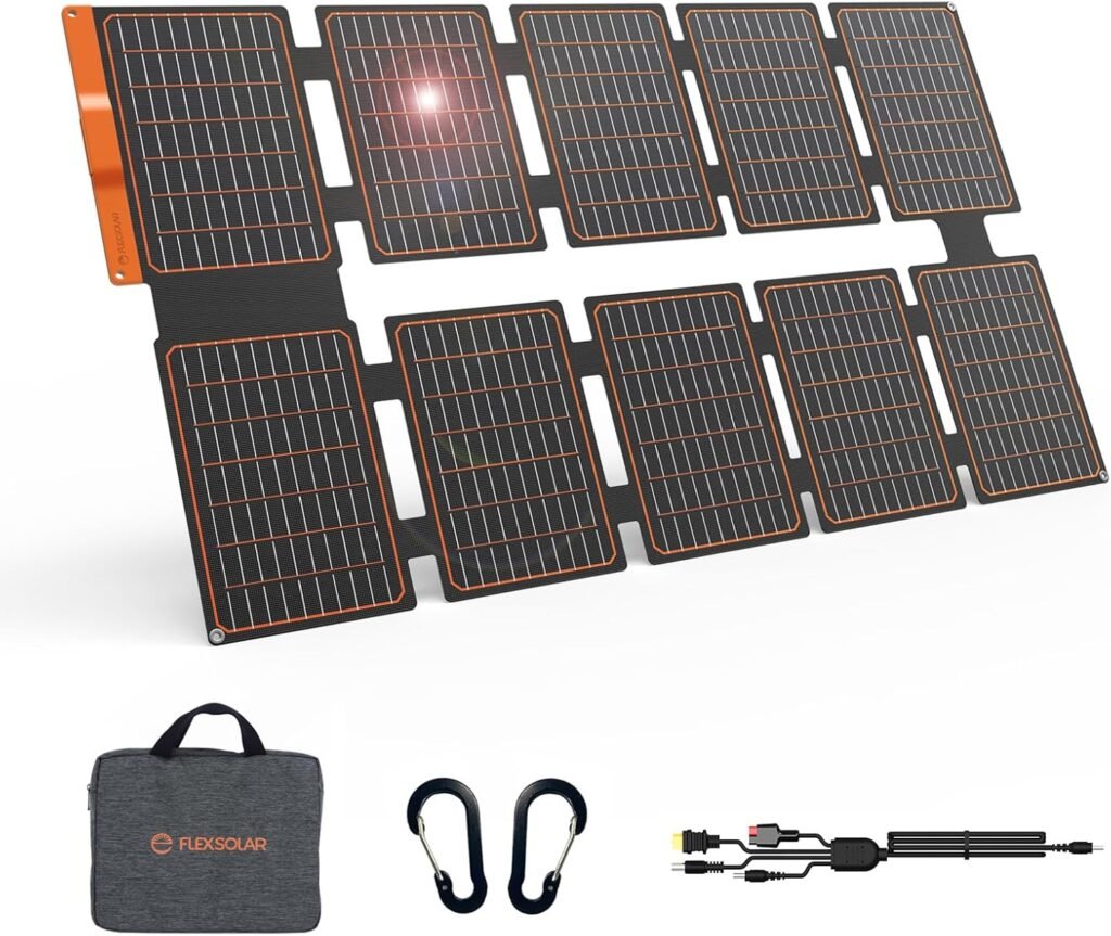 FlexSolar 100W Portable Solar Panels: Waterproof, Foldable, Ideal for Canadian Camping & Emergency Power FlexSolar 100W Portable Solar Panels: Waterproof, Foldable, Ideal for Canadian Camping & Emergency Power