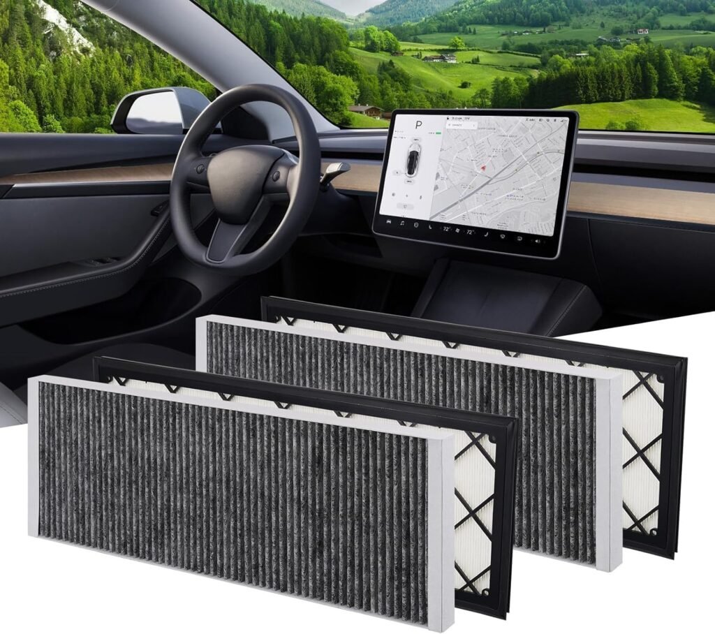Upgrade Your Tesla Model Y (2020-2026) with BASENOR HEPA Cabin Air Filters – Set of 4 for All Models in Canada
