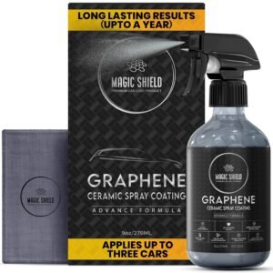 Long-Lasting Graphene Ceramic Spray for Cars & More – Quick Shine & Waterless Wash – 9oz Canada