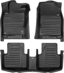 Custom TuxMat for 2024-2026 Chevrolet Silverado EV: All-Weather, Laser-Measured Mats for 1st & 2nd Rows