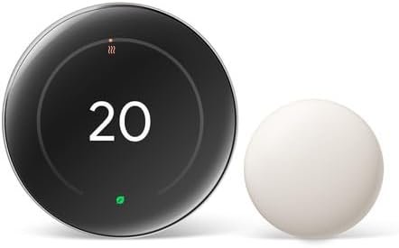 Save Energy with Google Nest 4th Gen Thermostat & Sensor – Alexa & Google Home Compatible in Canada