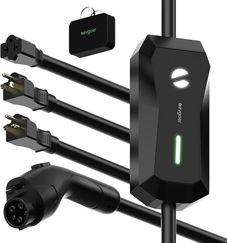 Portable Level 1/2 EV Charger with 25FT Cable – 16A, 110-240V for Canadian Homes Portable Level 1/2 EV Charger with 25FT Cable – 16A, 110-240V for Canadian Homes