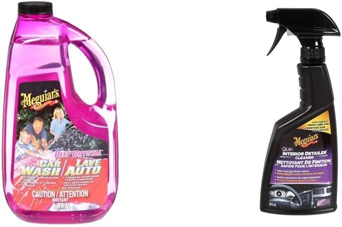 Buy Meguiar’s Deep Crystal Car Wash & Quik Interior Detailer in Canada