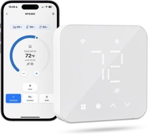 meross Smart Thermostat: WiFi-Enabled, Compatible with Matter, Alexa, Apple Home & Google Assistant – Energy-Saving with 24/7 Scheduling for Canadian Homes meross Smart Thermostat: WiFi-Enabled, Compatible with Matter, Alexa, Apple Home & Google Assistant – Energy-Saving with 24/7 Scheduling for Canadian Homes