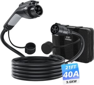 21FT J1772 EV Charger Extension Cable 40A: Universal Fit for Canadian Electric Vehicles