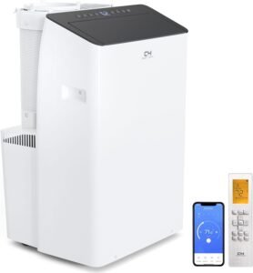 Efficient Cooper&Hunter 14,000 BTU Portable Air Conditioner & Heater for Canadians – Cools & Heats Up to 550 Sq. Ft. with Remote & Window Kit