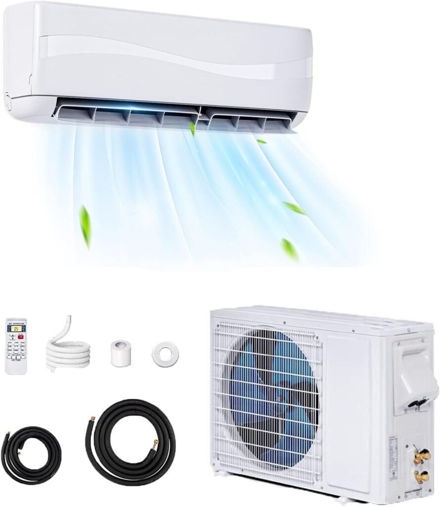 SIMOE 12000 BTU Mini Split AC & Heater: Energy-Efficient, Ductless, 750 Sq.Ft Coverage for Canadians