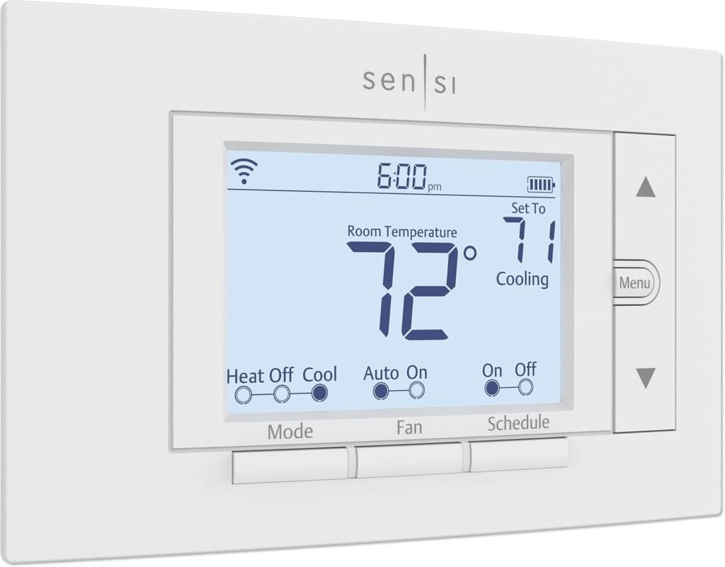 Emerson Sensi ST55 Wi-Fi Smart Thermostat: Alexa-Compatible, Energy Star Certified for Canadian Homes
