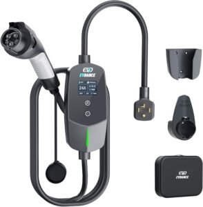 Level 2 EV Charger 24A 240V with 25FT Cable for Canadian Homes – J1772 Compatible, NEMA 14-30 Plug Level 2 EV Charger 24A 240V with 25FT Cable for Canadian Homes – J1772 Compatible, NEMA 14-30 Plug