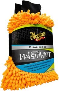 Dual-Sided Meguiar’s Hybrid Wash Mitt for Safe, Reusable Car Care in Canada