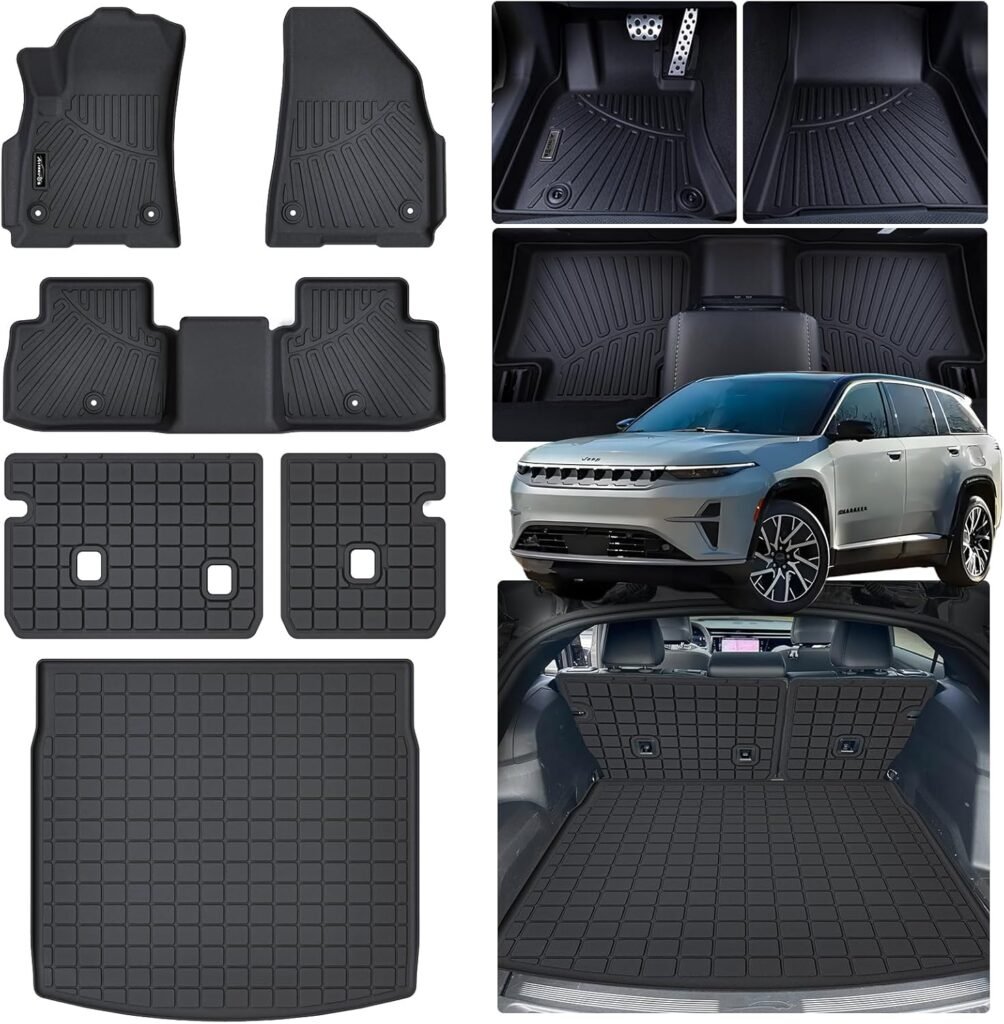 All-Weather Floor & Cargo Liners for 2025 Jeep Wagoneer S 4xe EV – TPE Protection for Canadians