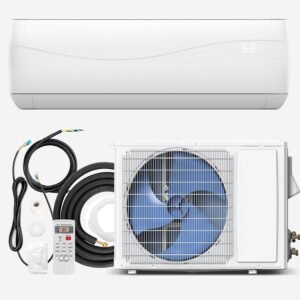 Efficient 12000 BTU KOTEK Mini Split AC/Heating for Canadian Homes – 20 SEER2, Cools 750 Sq. Ft, Wall Mounted