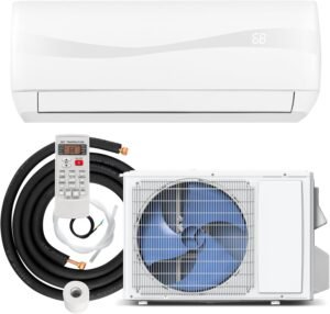 DORTALA 9000 BTU Mini Split AC & Heater – 19 SEER2, 115V, Ductless System with Installation Kit for Canadians