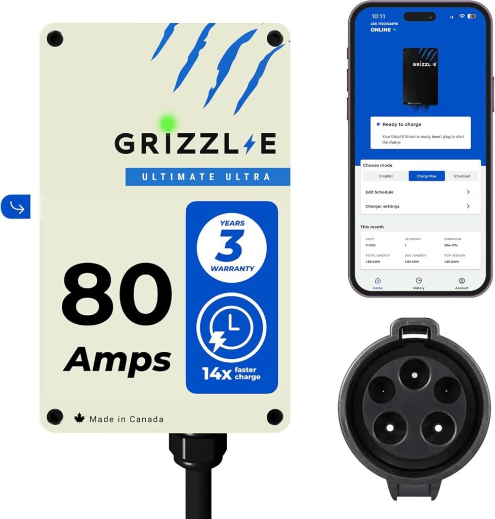 Grizzl-E Ultimate 80A EV Charger: Fastest 19.2 kW UL-Certified for Canada