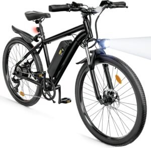 Discover Canada’s Ultimate 1000W Electric Mountain Bike: 112KM Range, 26″ Tires, 7-Speed