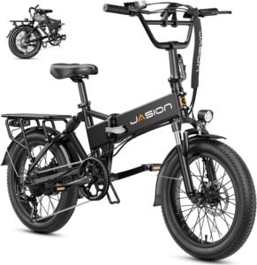 Jasion EB7 2.0: Powerful 1200W Electric Bike for Canadians – 45 KPH Speed, 88 KM Range, Folding Design