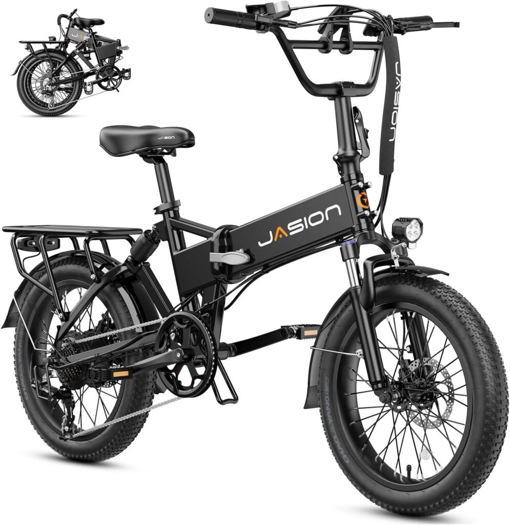 Jasion EB7 2.0: Powerful 1200W Electric Bike for Canadians – 45 KPH Speed, 88 KM Range, Folding Design