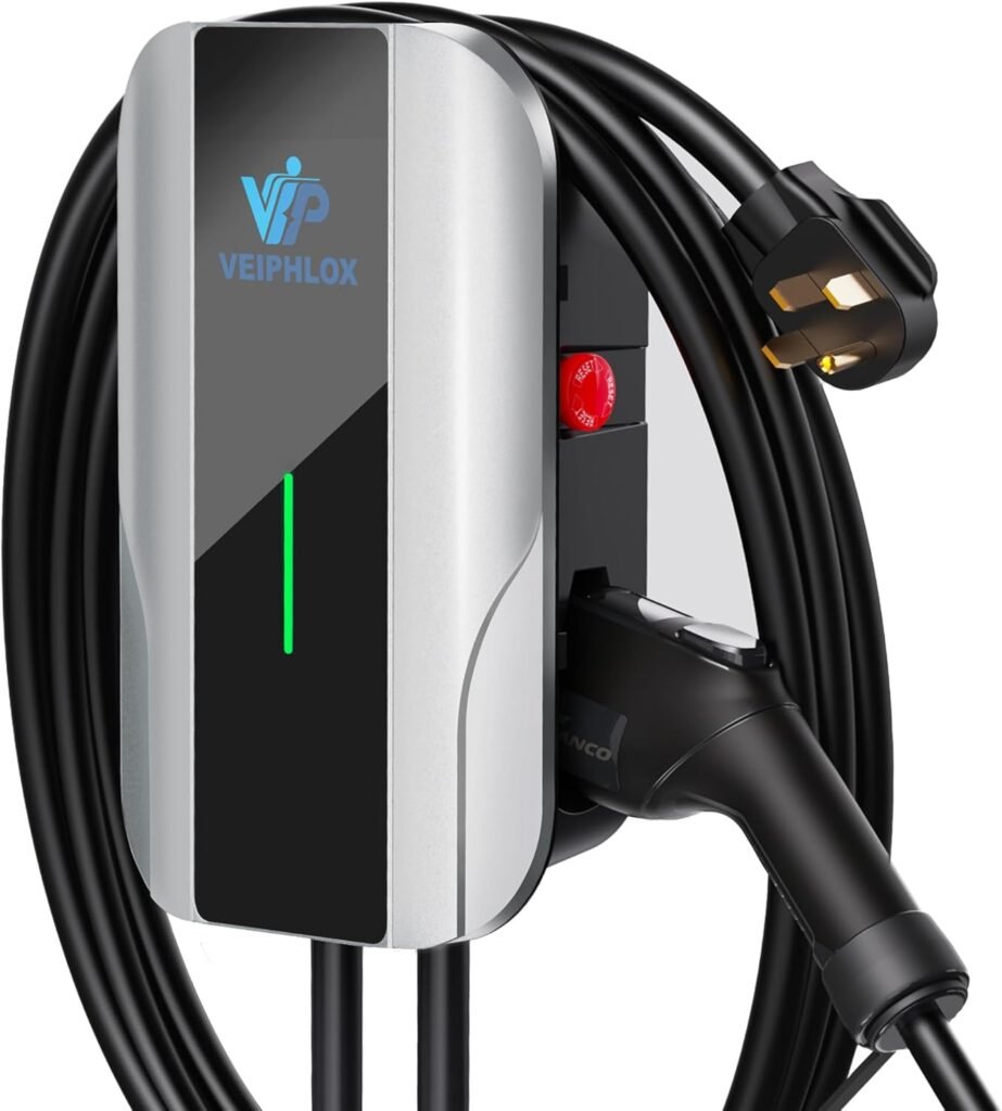 Top Canadian Pick: 40 Amp Level 2 EV Charger with 25ft Cable & NEMA 14-50 Plug