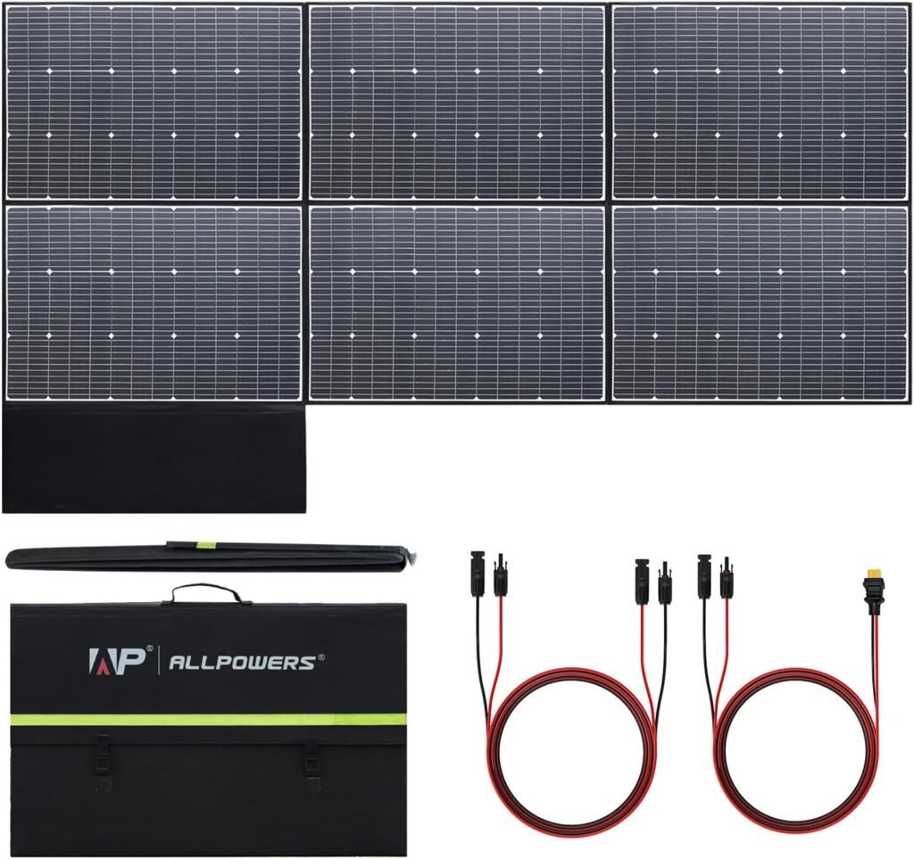 ALLPOWERS SP039 600W Portable Solar Panel Kit: Waterproof, Foldable & Ideal for Canadian Outdoor Adventures