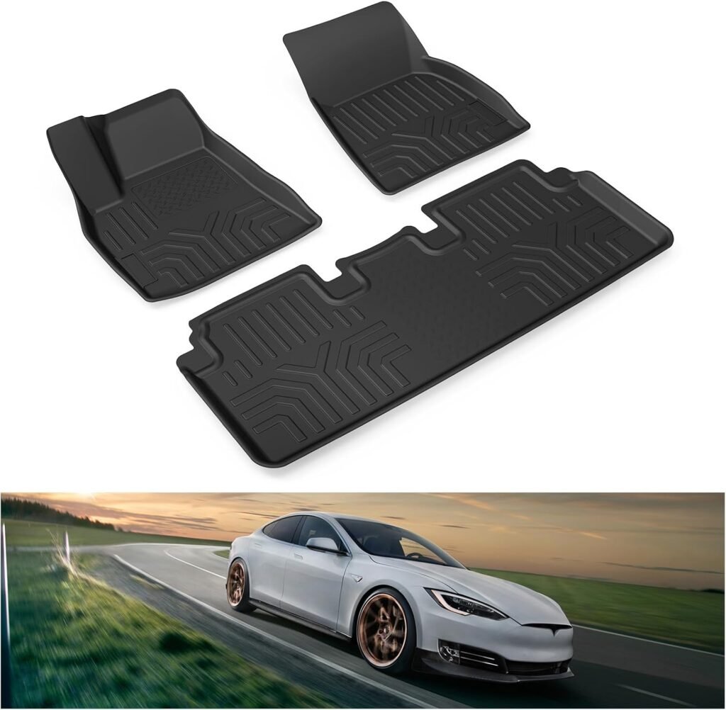 KIWI MASTER All-Weather Floor Mats for 2012-2020 Tesla Model S – Heavy Duty TPE Slush Liners KIWI MASTER All-Weather Floor Mats for 2012-2020 Tesla Model S – Heavy Duty TPE Slush Liners