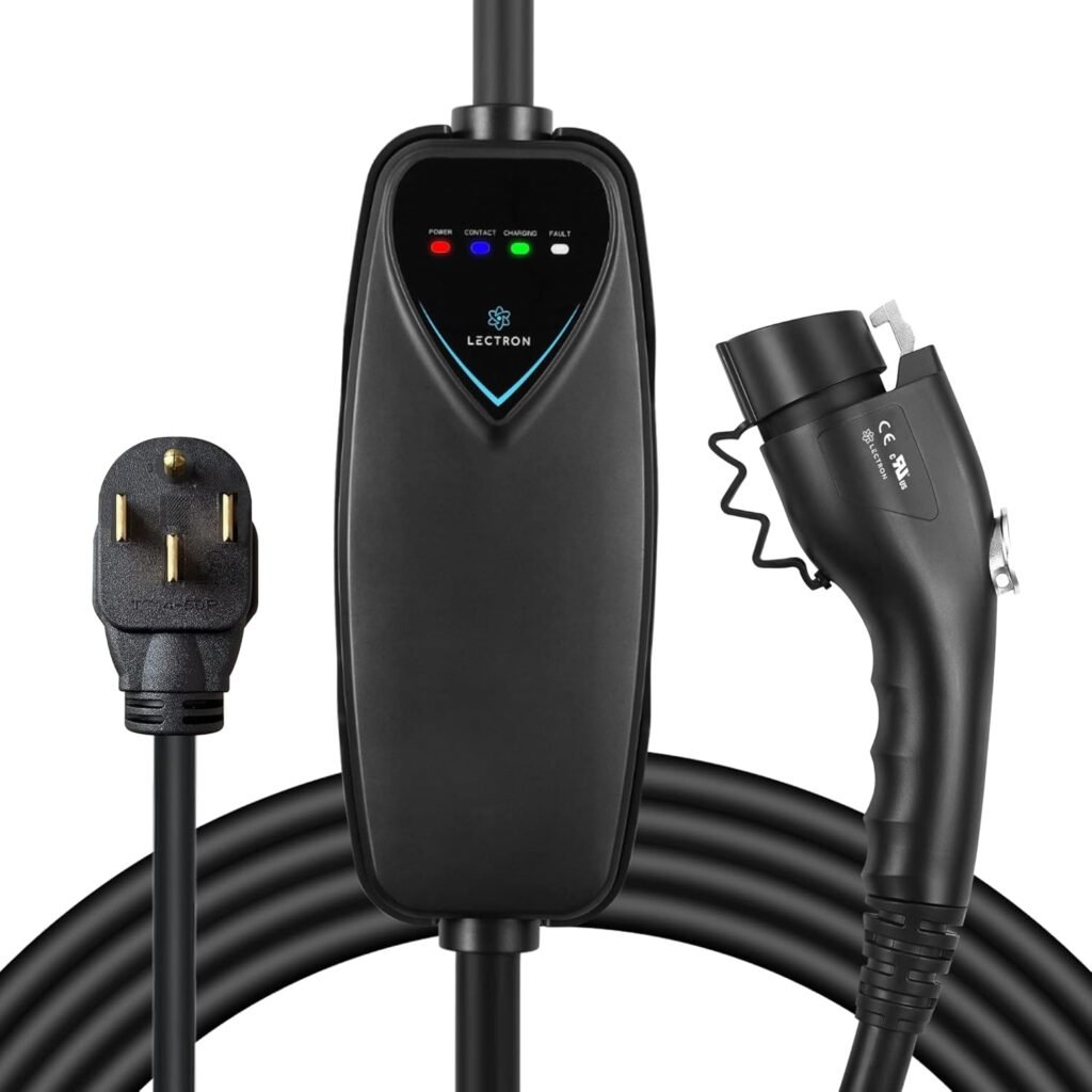 Top-Rated Lectron Level 2 EV Charger: Portable, ETL-Certified, 240V, 40 Amp for Canadian EVs