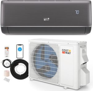 Efficient COSTWAY 12000BTU Mini Split AC & Heater with Alexa Compatibility for Canadians