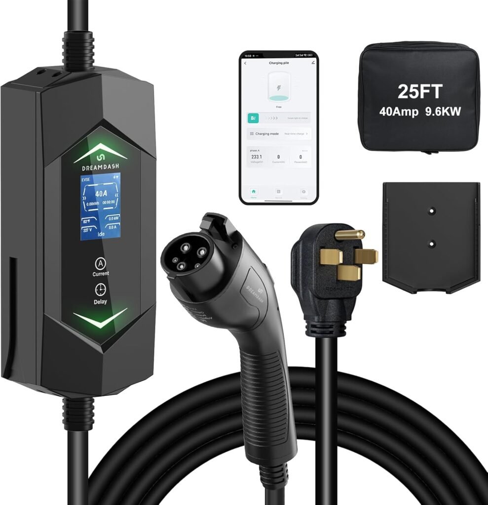 Top Canadian Choice: 40A Level 2 EV Charger with WiFi & 25ft Cable Top Canadian Choice: 40A Level 2 EV Charger with WiFi & 25ft Cable