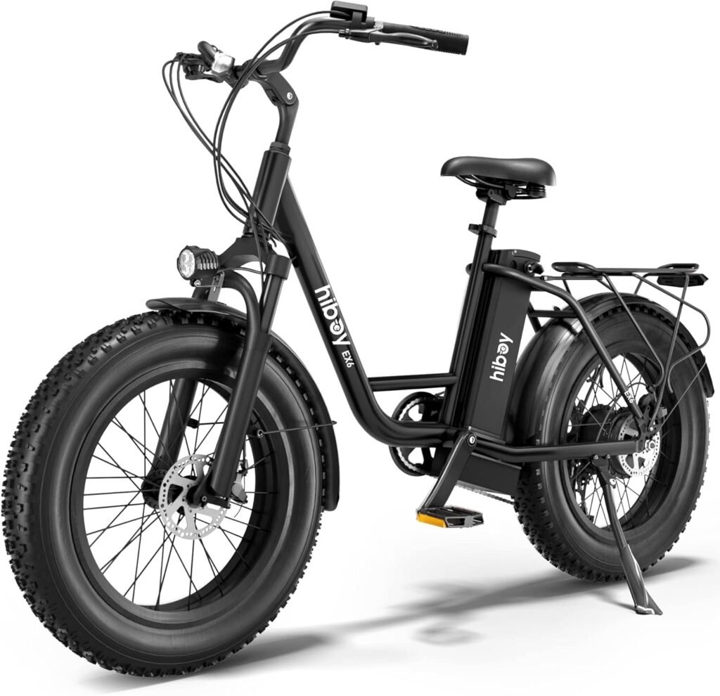 Explore Canada with the Hiboy EX6/EX6F Electric Bike: 65KM Range, 500W Motor, 32KM/H Speed, 20×4.0 Fat Tires