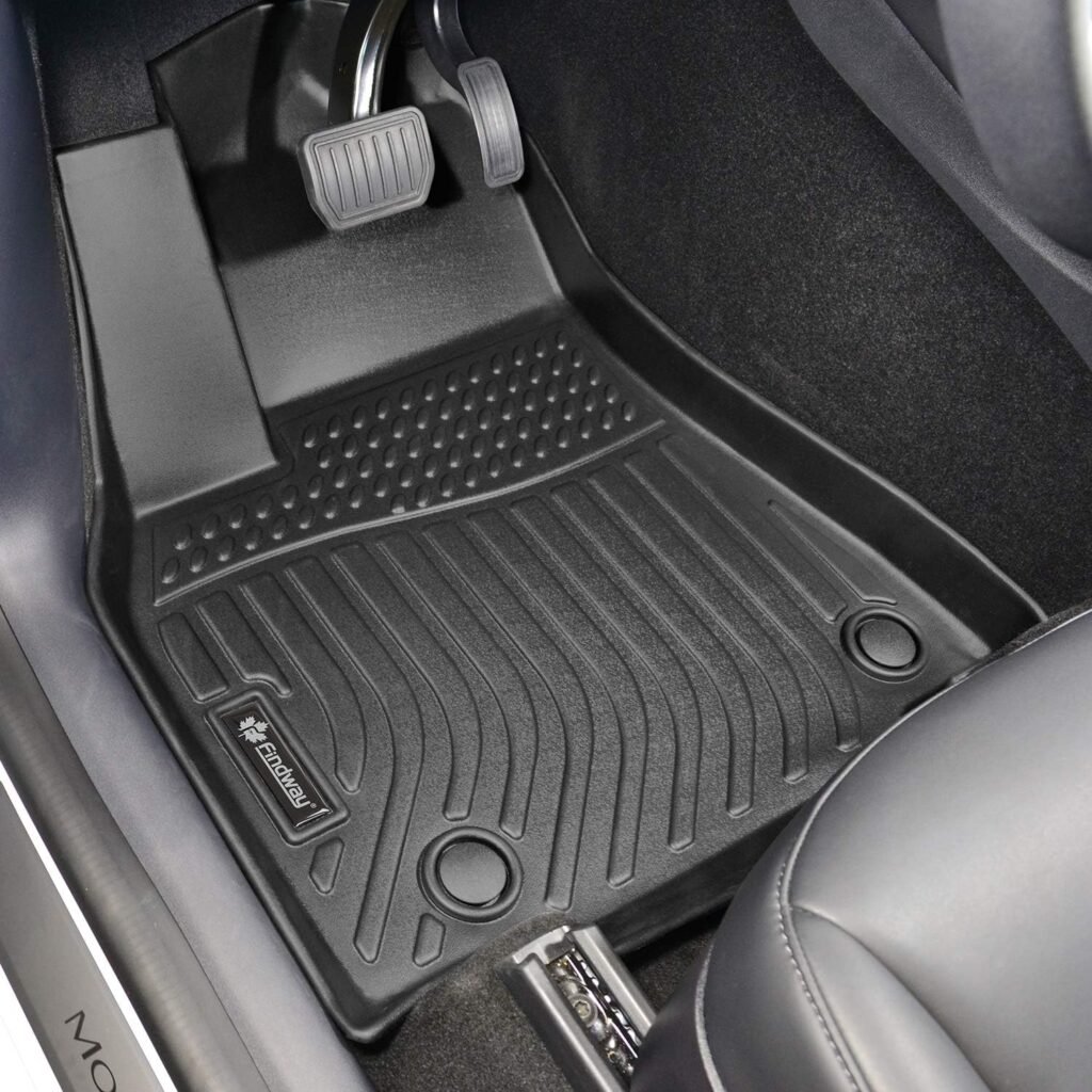 Findway All-Weather TPE Rubber Car Floor Mats for Tesla Model Y (2020-2022) – Black, Perfect Fit for 1st & 2nd Row in Canada Findway All-Weather TPE Rubber Car Floor Mats for Tesla Model Y (2020-2022) – Black, Perfect Fit for 1st & 2nd Row in Canada