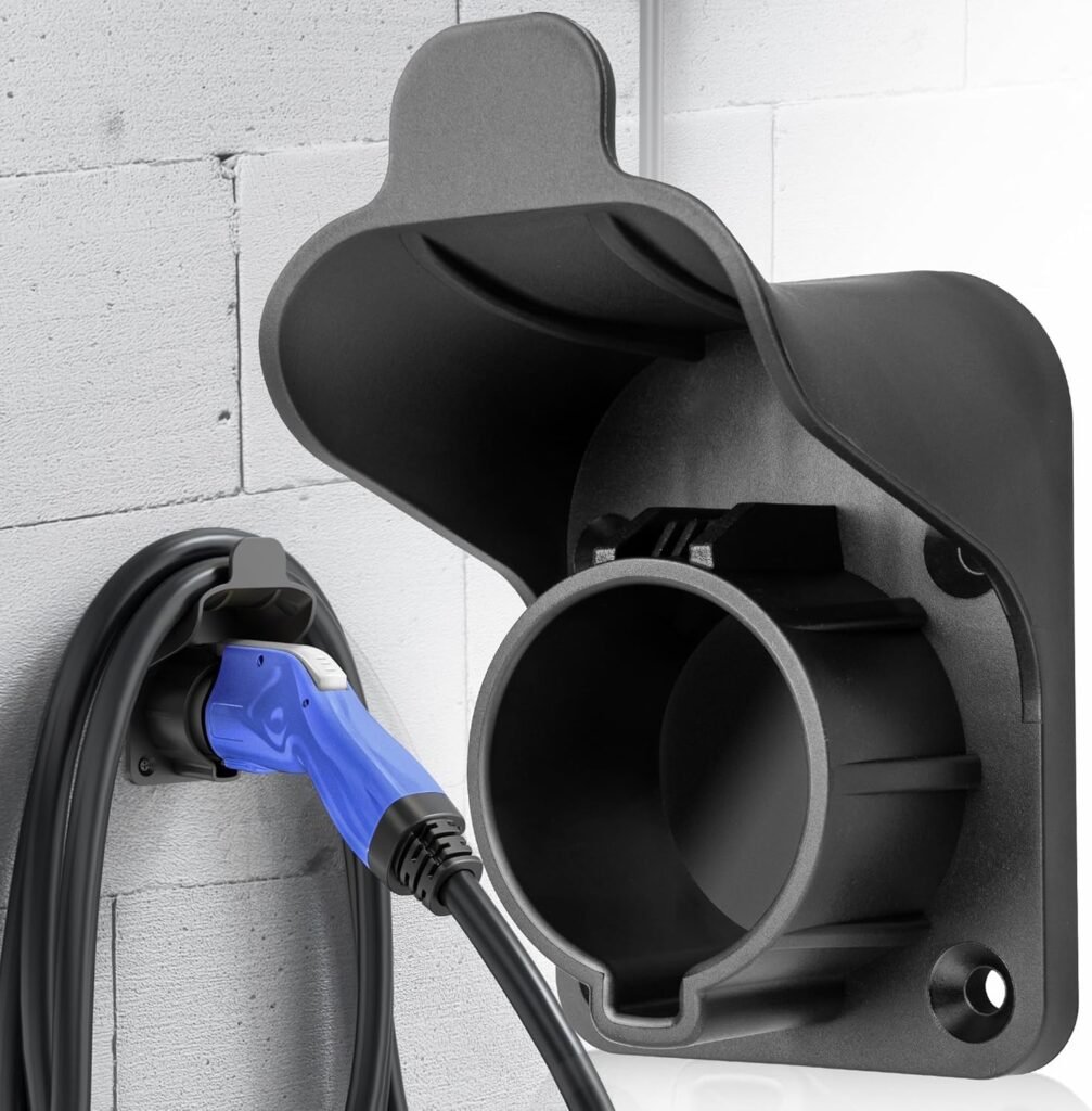 Waterproof MECMO EV Charger Holder: SAE J1772 Wall Mount for Indoor/Outdoor Use in Canada Waterproof MECMO EV Charger Holder: SAE J1772 Wall Mount for Indoor/Outdoor Use in Canada