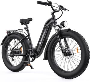 Discover the U8Plus/Ultra: 26×4 Fat Tire Step-Thru E-Bike with 45KMH 1500W Motor & 168KM Range for Canadians