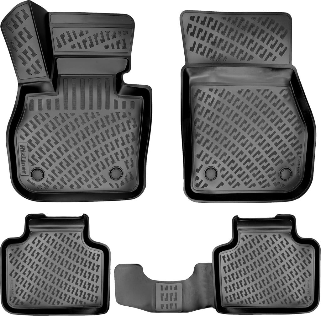 Custom 3D Fit Floor Mats for BMW X1 (2016-2022) & X2 (2018-2023) – All-Weather, Non-Slip, Odorless TPE Liners (Canada)