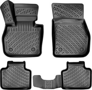 Custom 3D Fit Floor Mats for BMW X1 (2016-2022) & X2 (2018-2023) – All-Weather, Non-Slip, Odorless TPE Liners (Canada)
